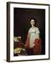 Portrait of the Singer Anna Borunova, 1821-Nicolas de Courteille-Framed Giclee Print