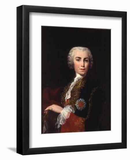 Portrait of the Singer Farinelli (Carlo Brosch) (1705-178)-Jacopo Amigoni-Framed Giclee Print