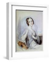 Portrait of the Singer Henriette Gertrude Sontag, 19th Century-Johann Nepomuk Ender-Framed Giclee Print
