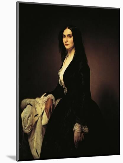 Portrait of the Singer Matilde Juva Branca-Francesco Hayez-Mounted Art Print