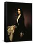 Portrait of the Singer Matilde Juva Branca-Francesco Hayez-Framed Stretched Canvas