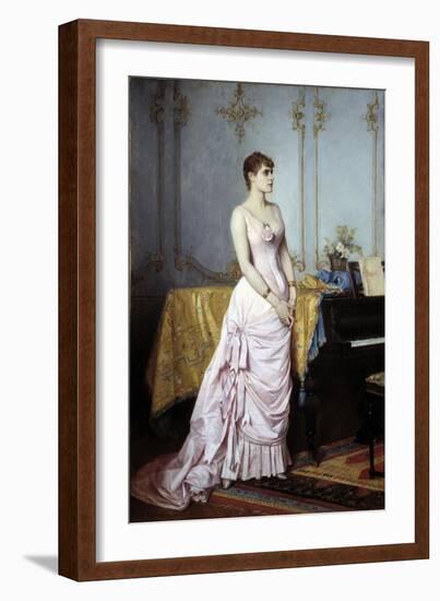 Portrait of the Singer Rose Caron by Auguste Toulmouche-null-Framed Giclee Print