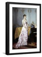 Portrait of the Singer Rose Caron by Auguste Toulmouche-null-Framed Giclee Print