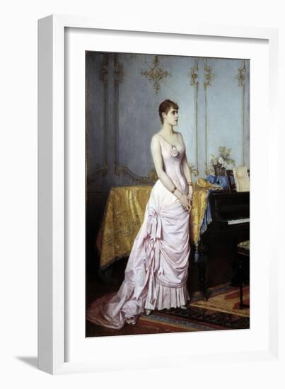 Portrait of the Singer Rose Caron by Auguste Toulmouche-null-Framed Giclee Print