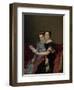 Portrait of the Sisters Zénaïde and Charlotte Bonaparte, 1821-Jacques Louis David-Framed Giclee Print
