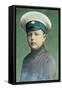 Portrait of the Son, 1910s-Alexei Sergeevich Mazurin-Framed Stretched Canvas