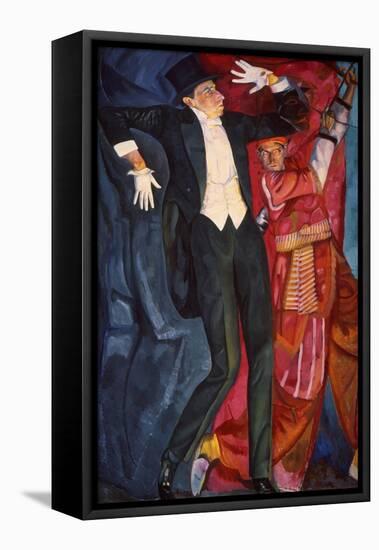 Portrait of the Stage Producer Vsevolod Meyerhold, 1916-Boris Grigor'yev-Framed Stretched Canvas