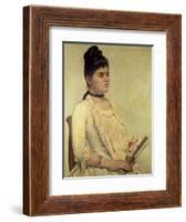 Portrait of the Step Daughter, 1889-Giovanni Fattori-Framed Giclee Print