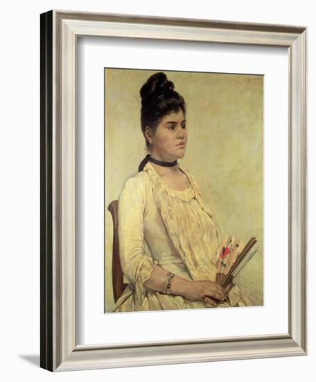 Portrait of the Step Daughter, 1889-Giovanni Fattori-Framed Giclee Print