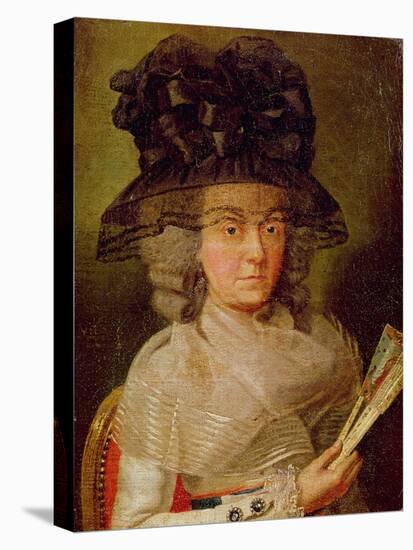 Portrait of the Thought to Be Duchess of Benaventa,-Francisco Jose de (attr to) Goya y Lucientes-Stretched Canvas