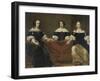 Portrait of the Three Regentesses of the Leprozenhuis, Amsterdam-Ferdinand Bol-Framed Art Print