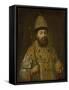 Portrait of the Tsar Alexis I Mikhailovich of Russia (1629-167), Ca 1675-null-Framed Stretched Canvas