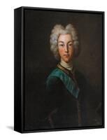 Portrait of the Tsar Peter II of Russia (1715-173), End 1720S-Johann Paul Luedden-Framed Stretched Canvas