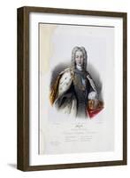 Portrait of the Tsar Peter II of Russia (1715-173)-Pyotr Fyodorovich Borel-Framed Giclee Print