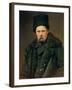 Portrait of the Ukranian Author Taras Grigorievich Shevchenko (1814-61), 1871-Ivan Nikolaevich Kramskoy-Framed Giclee Print