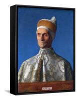 Portrait of the Venetian Doge Leonardo Loredan by Giovanni Bellini-null-Framed Stretched Canvas