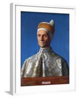 Portrait of the Venetian Doge Leonardo Loredan by Giovanni Bellini-null-Framed Giclee Print