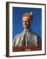 Portrait of the Venetian Doge Leonardo Loredan by Giovanni Bellini-null-Framed Giclee Print