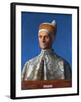 Portrait of the Venetian Doge Leonardo Loredan by Giovanni Bellini-null-Framed Giclee Print