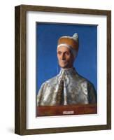 Portrait of the Venetian Doge Leonardo Loredan by Giovanni Bellini-null-Framed Giclee Print