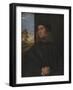 Portrait of the Venetian Painter Giovanni Bellini?, 1511-12-Titian (Tiziano Vecelli)-Framed Giclee Print