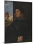 Portrait of the Venetian Painter Giovanni Bellini?, 1511-12-Titian (Tiziano Vecelli)-Mounted Giclee Print