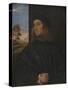 Portrait of the Venetian Painter Giovanni Bellini?, 1511-12-Titian (Tiziano Vecelli)-Stretched Canvas