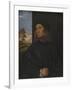 Portrait of the Venetian Painter Giovanni Bellini?, 1511-12-Titian (Tiziano Vecelli)-Framed Giclee Print