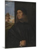 Portrait of the Venetian Painter Giovanni Bellini?, 1511-12-Titian (Tiziano Vecelli)-Mounted Giclee Print