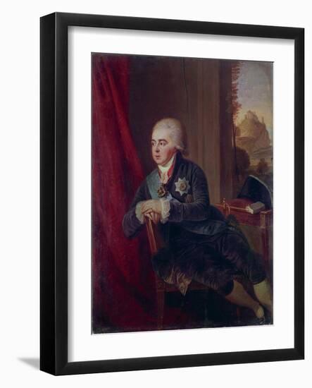 Portrait of the Vice-Chancellor Prince Alexander Kurakin (1752-181), 1801-Ludwig Guttenbrunn-Framed Giclee Print