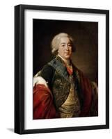 Portrait of the Vice-Chancellor Prince Alexander Kurakin, 1797-Elisabeth Louise Vigee-LeBrun-Framed Giclee Print