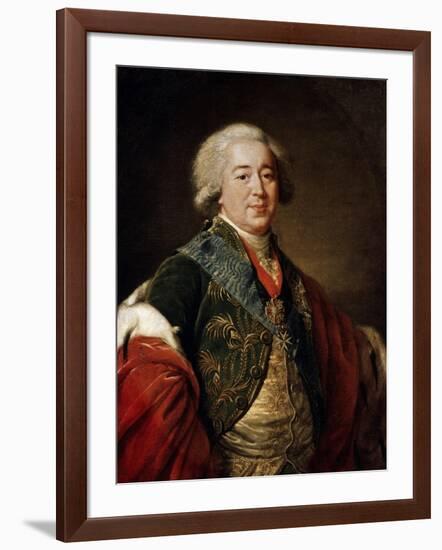 Portrait of the Vice-Chancellor Prince Alexander Kurakin, 1797-Elisabeth Louise Vigee-LeBrun-Framed Giclee Print