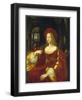 Portrait of the Vicereine of Naples, Isabel De Cardona De Requesens-Raffael School-Framed Giclee Print