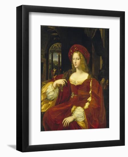 Portrait of the Vicereine of Naples, Isabel De Cardona De Requesens-Raffael School-Framed Giclee Print