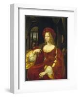 Portrait of the Vicereine of Naples, Isabel De Cardona De Requesens-Raffael School-Framed Giclee Print