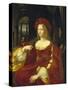 Portrait of the Vicereine of Naples, Isabel De Cardona De Requesens-Raffael School-Stretched Canvas