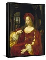 Portrait of the Vicereine of Naples, Isabel De Cardona De Requesens-Raffael School-Framed Stretched Canvas