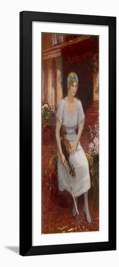 Portrait of the Violinist Cecilia Hansen (1897-198), 1922-Ilya Yefimovich Repin-Framed Giclee Print