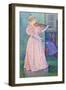 Portrait of the Violinist Irma Sethe, 1894 (Oil on Canvas)-Theo Van Rysselberghe-Framed Giclee Print