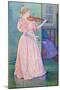 Portrait of the Violinist Irma Sethe, 1894 (Oil on Canvas)-Theo Van Rysselberghe-Mounted Giclee Print