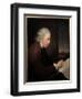 Portrait of the Watchmaker, Geologist and Physicist John Whitehurst (1713-1788) Painting by Joseph-Joseph Wright of Derby-Framed Giclee Print