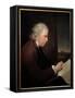 Portrait of the Watchmaker, Geologist and Physicist John Whitehurst (1713-1788) Painting by Joseph-Joseph Wright of Derby-Framed Stretched Canvas