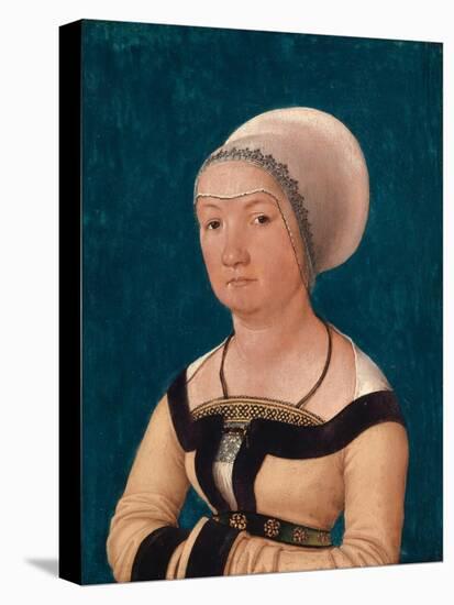 Portrait of the Wife of Jörg Fischer at Age 34, 1512-Hans Holbein the Elder-Stretched Canvas