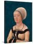 Portrait of the Wife of Jörg Fischer at Age 34, 1512-Hans Holbein the Elder-Stretched Canvas