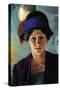 Portrait of the Wife of the Artist with a Hat-Auguste Macke-Stretched Canvas