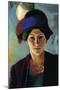 Portrait of The Wife of The Artist with a Hat-Auguste Macke-Mounted Art Print