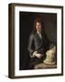 Portrait of the Wood Carver Grinling Gibbons, (1648-172), before 1690-Gotfrey Kneller-Framed Giclee Print