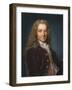 Portrait of the Writer, Essayist and Philosopher Francois Marie Arouet De Voltaire, 1730s-null-Framed Giclee Print