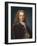 Portrait of the Writer, Essayist and Philosopher Francois Marie Arouet De Voltaire, 1730s-null-Framed Giclee Print