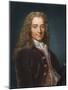 Portrait of the Writer, Essayist and Philosopher Francois Marie Arouet De Voltaire, 1730s-null-Mounted Giclee Print